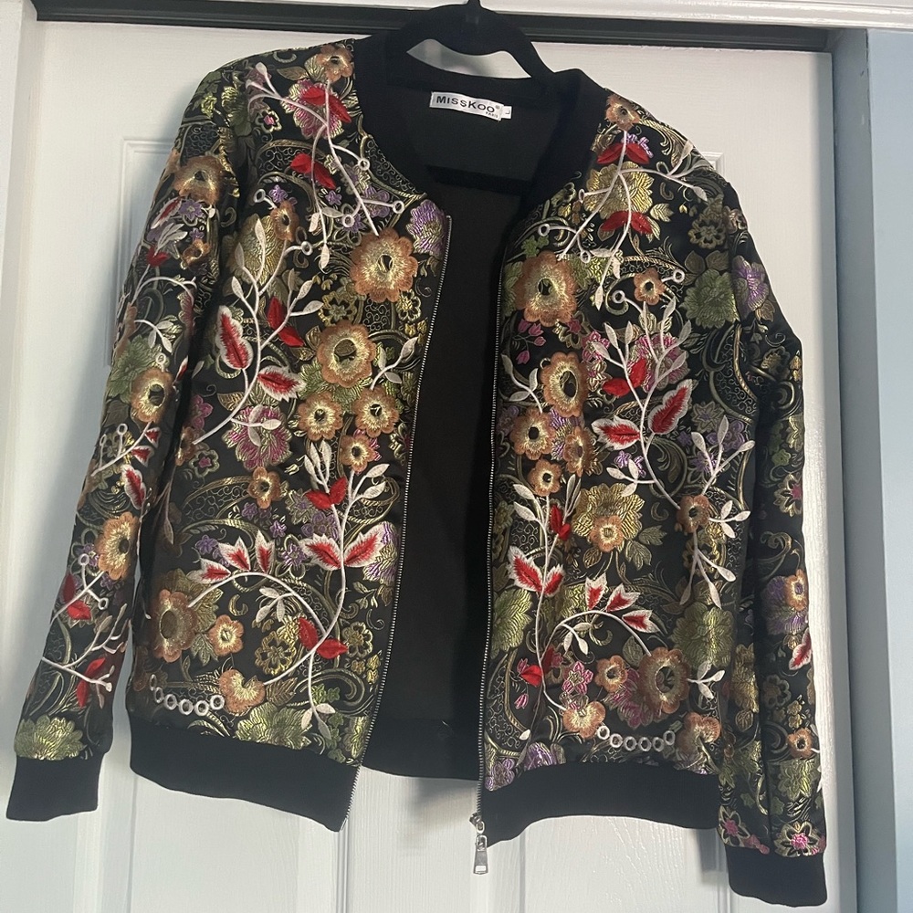 Printed Bomber Jacket